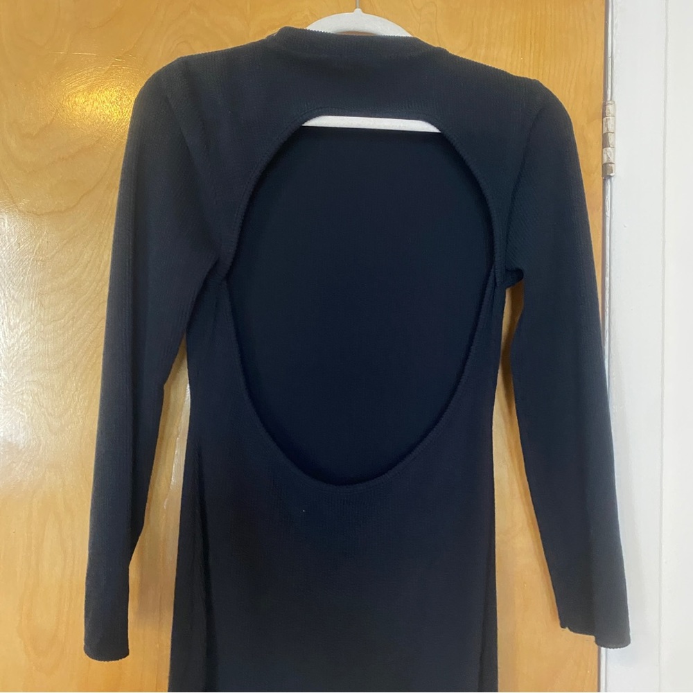 Open Back Maxi Dress With Slit - Picture 3 of 3